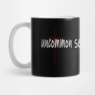 Uncommon Sense Cross Message Mug